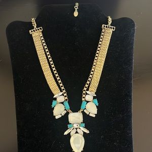 NWOT Robert Rose gold chain and cz statement necklace